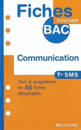 Couverture du produit · COMMUNICATION SMS (Ancienne édition)