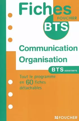 Couverture du produit · Fiches BTS : Communication et organisation