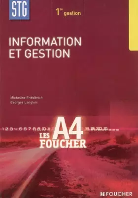 Couverture du produit · Information et gestion 1e STG
