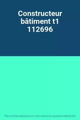 Couverture du produit · Constructeur bâtiment t1 112696