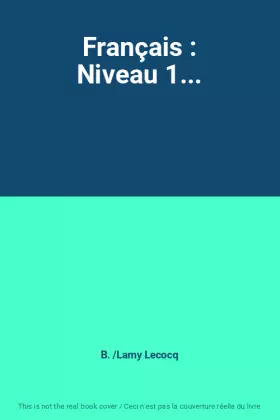 Couverture du produit · Français : Niveau 1...