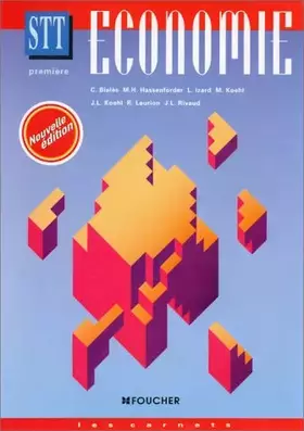 Couverture du produit · Economie 1e STT