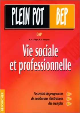 Couverture du produit · Vie sociale et professionnelle : CAP, BEP