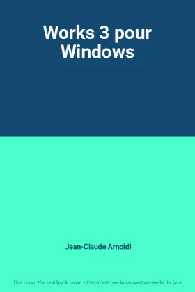 Couverture du produit · Works 3 pour Windows