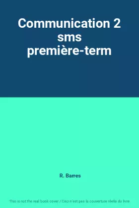 Couverture du produit · Communication 2 sms première-term