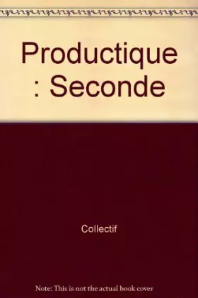 Couverture du produit · Productique