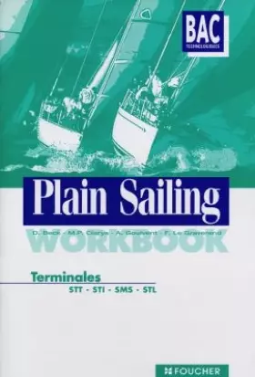 Couverture du produit · Plain sailing anglais, Terminale STT (Work book)