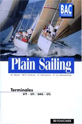 Couverture du produit · Plain sailing anglais, Terminale STT (Ouvrage)