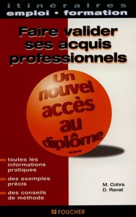 Couverture du produit · Faire valider ses acquis professionnels