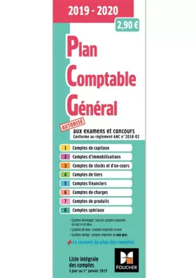 Couverture du produit · Plan comptable général - PCG - 2019-2020