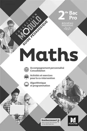 Couverture du produit · Collection Modulo Guide pédagogique - MATHS 2de Bac Pro - Éd. 2019