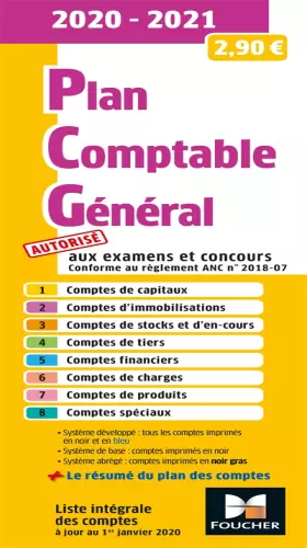 Couverture du produit · Plan comptable général - PCG - 2020-2021