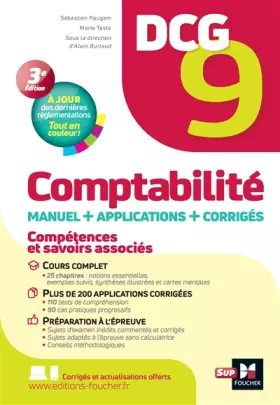 Couverture du produit · DCG 9 - Comptabilité - Manuel et applications 12e édition