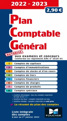 Couverture du produit · Plan comptable général - PCG - 2022-2023