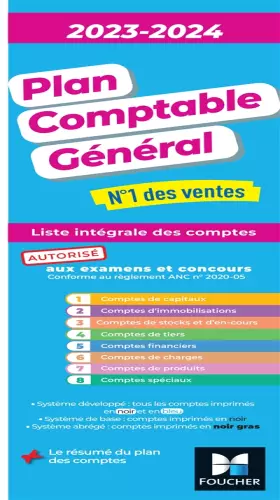 Couverture du produit · Plan comptable général - PCG - 2023-2024
