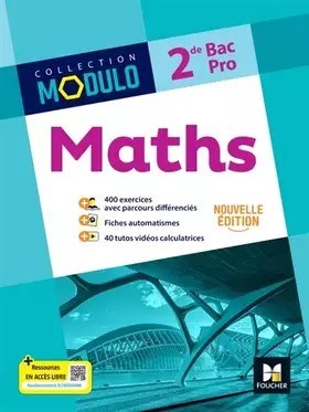 Couverture du produit · Modulo - MATHS - 2de Bac Pro - Ed. 2024 - Livre élève