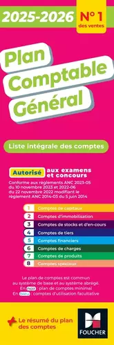 Couverture du produit · Plan comptable général - PCG - 2025-2026