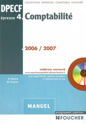 Couverture du produit · Comptabilité DPECF épreuve n° 4 : Manuel (1Cédérom)