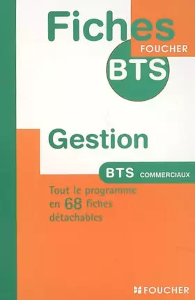 Couverture du produit · Gestion BTS commerciaux (Ancienne Edition)