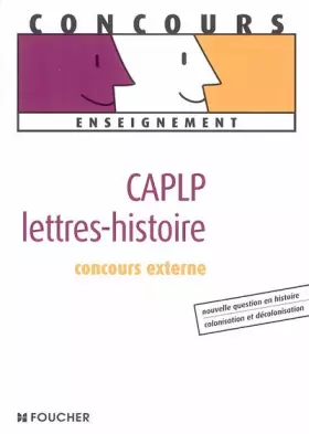 Couverture du produit · CAPLP Lettres-Histoire Concours Externe