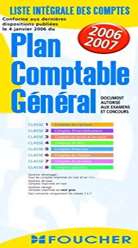 Couverture du produit · Plan Comptablé Général
