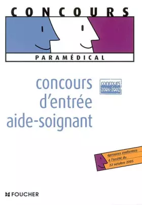 Couverture du produit · Concours d'entrée aide-soignant