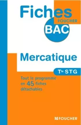 Couverture du produit · Mercatique Tle STG (Ancienne Edition)