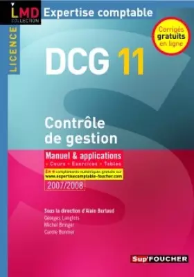 Couverture du produit · CONTROLE DE GESTION MANUEL ET APPLICATIONS  (Ancienne édition)