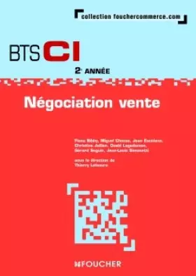 Couverture du produit · Négociation vente BTS CI 2e année