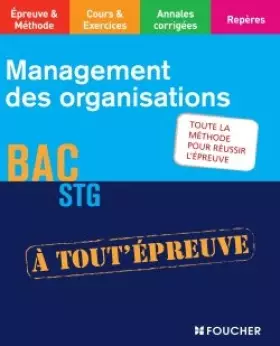 Couverture du produit · Management des organisations