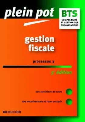 Couverture du produit · Gestion fiscale : Processus 3 (Ancienne Edition)