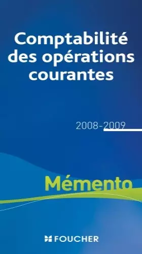 Couverture du produit · Comptabilité des opérations courantes