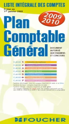 Couverture du produit · Plan comptable général