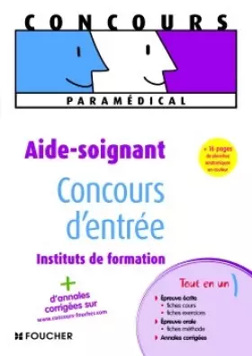 Couverture du produit · Aide-soignant Concours d'entrée Instituts de formation
