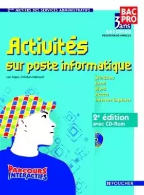Couverture du produit · Activités sur poste informatique Bac Pro 2nd Parcours Interactifs (1Cédérom)