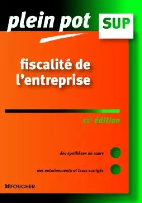Couverture du produit · Fiscalité de l'entreprise