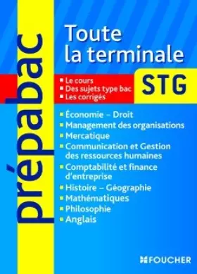 Couverture du produit · Toute la terminale BAC STG