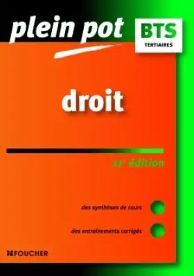 Couverture du produit · Droit BTS 11e édition
