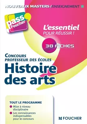 Couverture du produit · Histoire des arts: Concours professeur des écoles