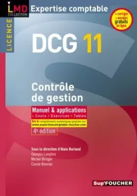 Couverture du produit · DCG 11 Contrôle de gestion 4e édition
