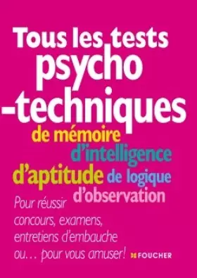 Couverture du produit · Tous les tests psychotechniques