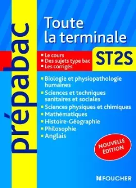 Couverture du produit · Toute la terminale ST2S