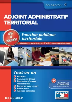 Couverture du produit · Adjoint administratif territorial Tout le concours