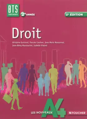 Couverture du produit · Les Nouveaux A4 Droit 2e année BTS