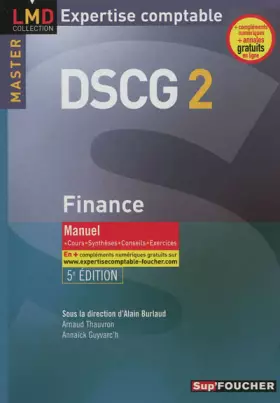 Couverture du produit · DSCG 2 Finance Manuel 5e édition