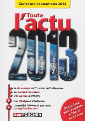 Couverture du produit · Toute l'actu 2013 Concours et examens 2014