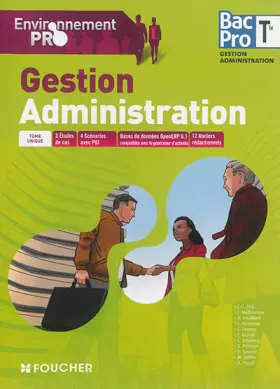 Couverture du produit · Environnement pro Gestion Administration Tle Bac Pro