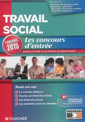 Couverture du produit · Travail social - Concours d'entrée 2015 - Nº15