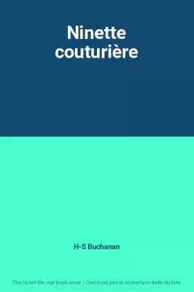 Couverture du produit · Ninette couturière