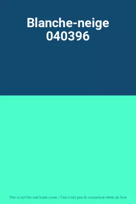 Couverture du produit · Blanche-neige 040396